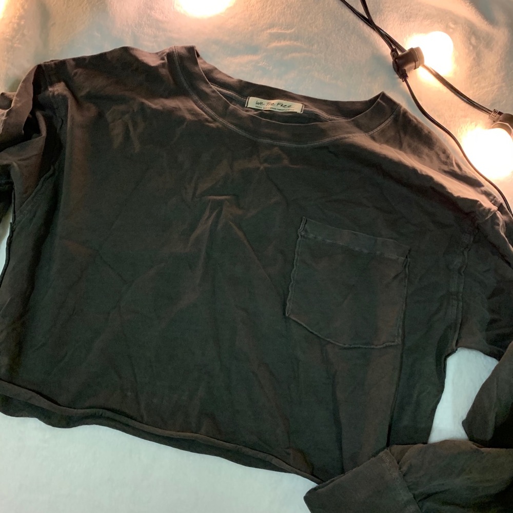 Free people cropped long sleeve